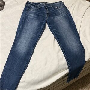 American Eagle Outfitters Dark Blue Skinny Jeans